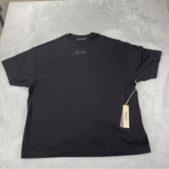 Fear of God Essentials Black Cotton Oversized T-Shirt Size Small - Picture 1 of 16